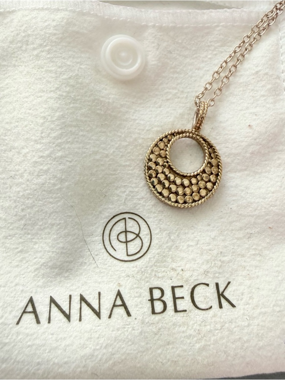 Anna Beck 925 Sterling Silver Reversible Pendant Necklace